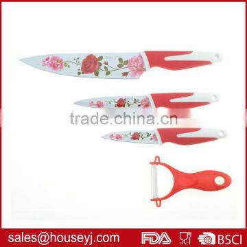 3pcs Non Stick Color Kitchen Knife+ceramic Peeler With EVA Box photo-2