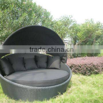 Wicker Sun Bed Furniture Outdoor Rattan Day Bed photo-2