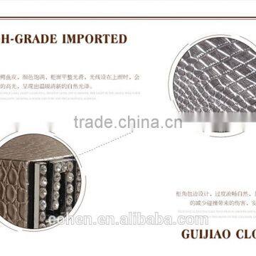 E106 Postmodern Western-style High Quality Stainless Steel Crocodile PU tv Stand/cabinet photo-5