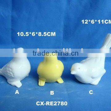 Fashion Ceramic Chicken porcelain animal figurines -ceramic bird deco