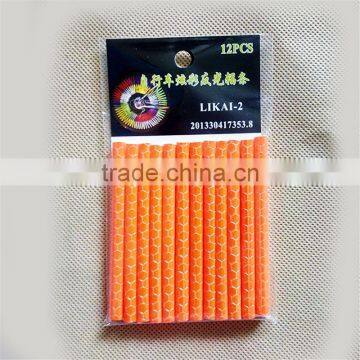 12Pcs Orange Spoke Reflector Clips photo-3