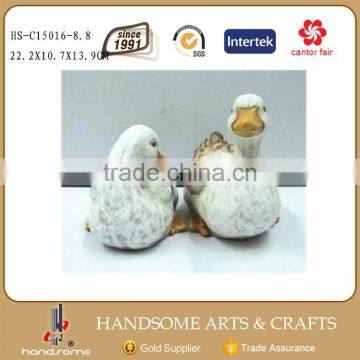 Ceramic Handmade Craft Animal Statue Garden Duck Outdoor Decoration