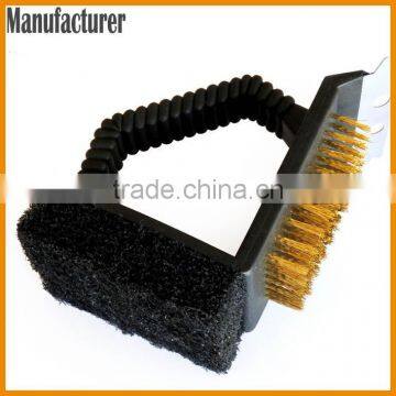 Three-in-One BBQ Grill Cleaner Shovel Sponge Cleaning Brush 3 in 1 BBQ Grill Cleaning Brush photo-2