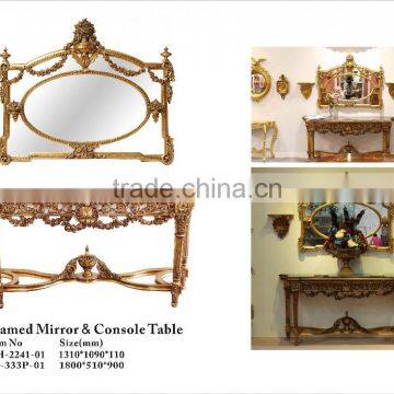 Made in China Foshan Factory Baroque Furniture Console Gold photo-4