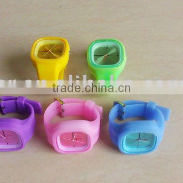 Fashionable and fancy silicone jelly watch