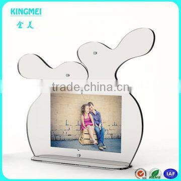 KM-VP13 clear acrylic magnet photo frames,5 7 photo frame rabbit photo frame