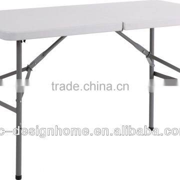 RECTANGULAR BLOW MOLD PLASTIC/STEEL FOLDING TABLE