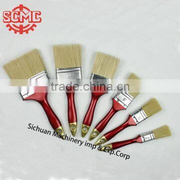 plastic handle stainless steel ferrule mixed brislte paint brush