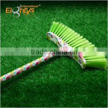 flower design printed broom head colorful design broom broom stick