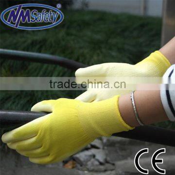 NMSAFETY 13 Gauge pu Coated Palm Women Colorful Garden Gloves photo-4