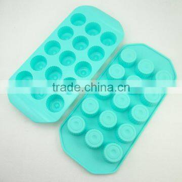 Cute 15 Cup Round Chocolate Shape Silicone Ice Maker Factory in Shenzhen China photo-4