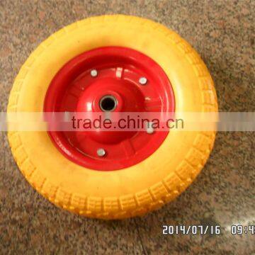 PU Foam Wheel 3.50-7,Flat free wheel