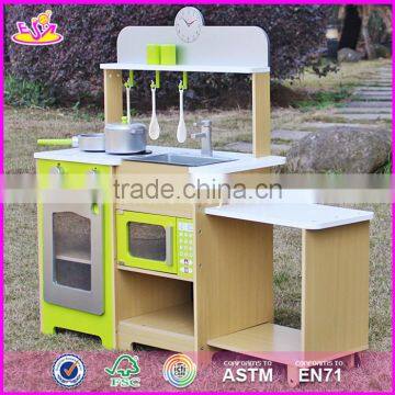 2017 New Design Kids Pretend Play Toy Wooden Kitchen Preschool Children Toy Wooden Kitchen Best Toy Wooden Kitchen W10C249 photo-4