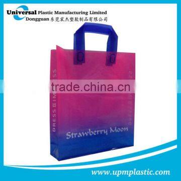 Disposable degradable biodegradable soft loop handle plastic bag