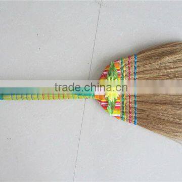 Adjustable Grass Broom with Colorful Short Grass Handle