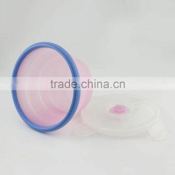 2016 New Design High Quality Food Grade Silicone Kitchen Bowls/Cook Ware Set/Folding Bowl photo-3