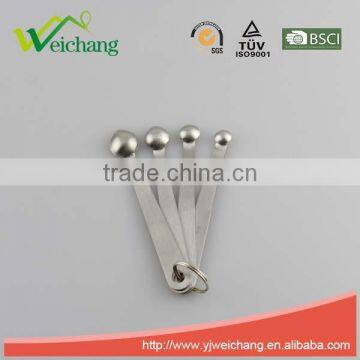 WCA182 Stainless Steel Measuring Spoon ,small Heart Shape ,201 Handle ,18/0 Head ,Set of 4 photo-3