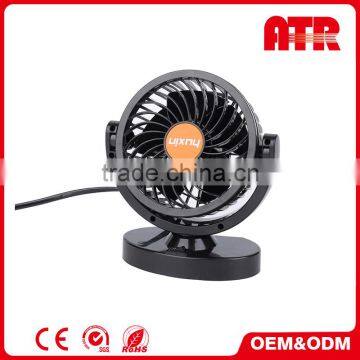 Energy saving low power light weight 12v black car fan