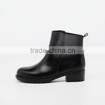 Solid Color Unique Low Cut Fashion PVC Waterproof Women Shoes Boots Rain Boots Wellies photo-5