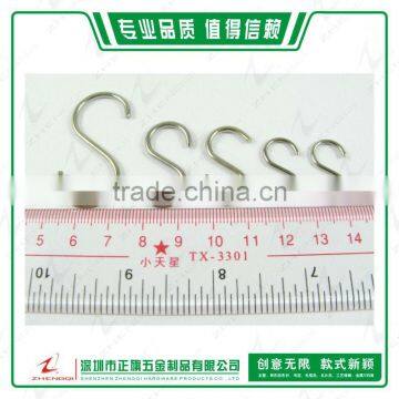 Stainless steel treble hook S-hook metal hook for packaging accessories