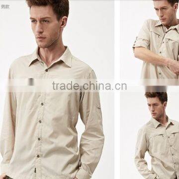 Anti-uv Men Wholesale FISHING SHIRTS Quick-dry Function Outdoor Shirt OEM photo-3