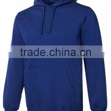 Custom Cotton Rich CVC fleecy sweatshirts Front kangaroo pocket fleece hoodies