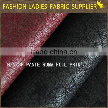 New Fashion Foil Pante Roma for Trousers Wholesale Many Stocks Pante Roma Fabric photo-6