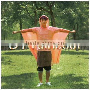 Promotion Logo Printed Disposable Plastic Rain Poncho Raincoat photo-5