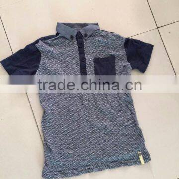 Boy's latest design fashion comfortable polo t-shirt clearance stock