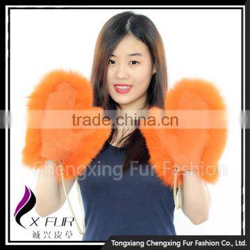 CX-A-67E China Wholesale Winter Fox Gloves Fur Gloves photo-2