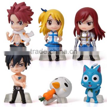 Fairy tail model action figure doll toys cute cartoon anime PVC figure wholesale toys