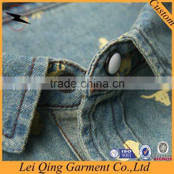 Casual Collar Denim Shirts for Men photo-3