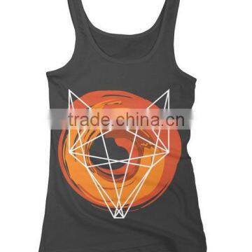 China Wholesale Custom Printing 100 Cotton Bulk Ladies Sports Tank Top photo-2