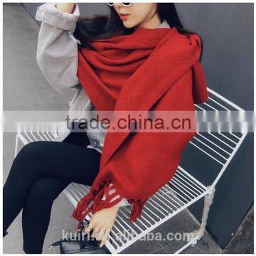 2016 Winter Cashmere Scarf Brand Men Scarves Wool Warm Shawls Cotton Designer Tassel Women Wraps photo-3