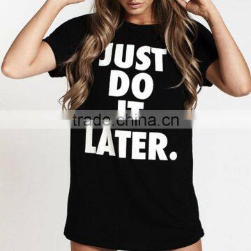 New Fashion Women Letter Printed Short Sleeve t Shirt Tee Shirt Casual Loose Blouse Tops photo-2