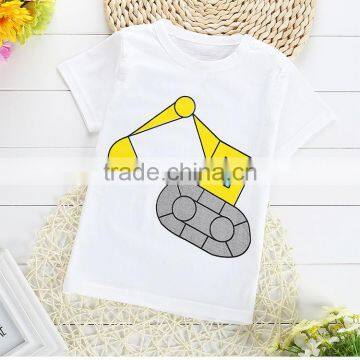 custom wholesale 100% cotton children/baby t shirt with all cute cartoon printing