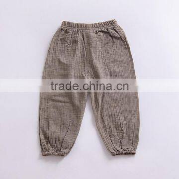 S33595W 2017 Autumn Vintage Style Kids Fashion Ramin Cotton Harem Pants photo-5