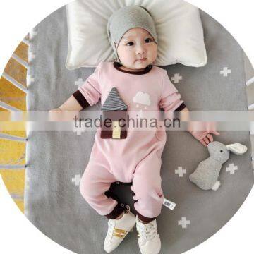 S17709A Cotton Baby Clothing Long Sleeve Baby Romper