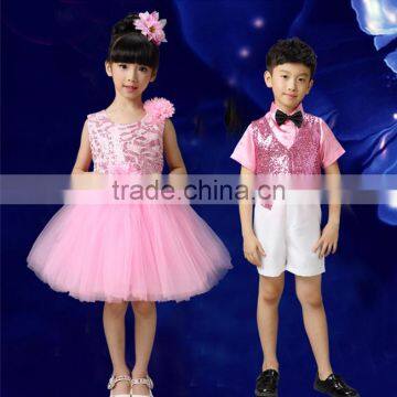 Dress on Show Wear Girls Boys Child Cheap Cheerleading Uniforms photo-4
