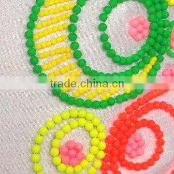 White Neon Pillow, White Neon Beads Pillow, White Decorative Pillow, White Sofa Toss, White Throw Pillow, photo-3