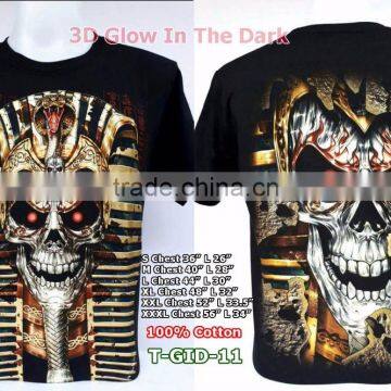 3D glow in the dark T-Shirts with stunning prints on the front and back