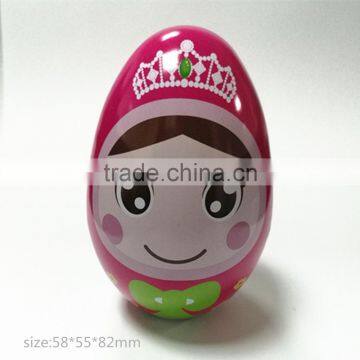 Free Sample Custom Lunch Egg Shaped Tin Box photo-2
