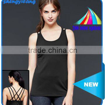 Women's Cross-belt Sports Vest Wholesale Fashion Tank Top in Guangzhou