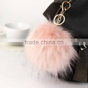 100% real raccoon fur pom poms with snap button for beanie hat
