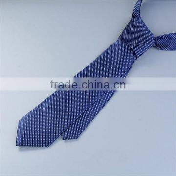 Polyester Necktie Navy Blue Dot Wholesale Necktie