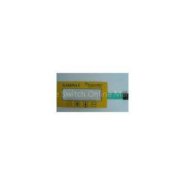 Eco friendly Metal Dome Membrane Switch Keyboard Abrasion Wear in Yellow