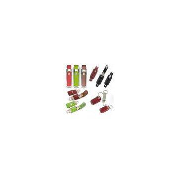 supply hotsell memory usb flash leather model OEM logo