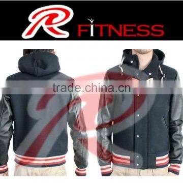 custom varsity jacket men with hoodies