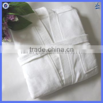 Luxury 100% cotton velour bathrobes/velour hotel bathrobe