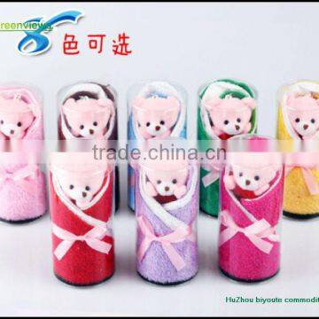 Girl Friend Lovely Pink Bear Cake Towel Gift Wedding Gift Bear Design Wedding Cute Cake Towel Gift Towel photo-2